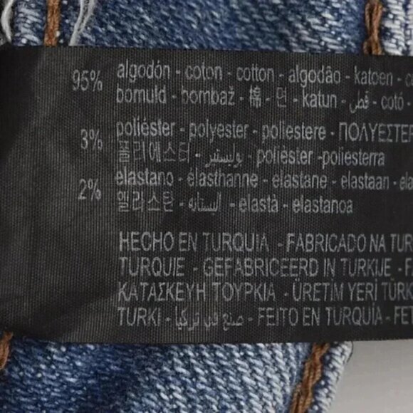 Zara Skinny Jeans Distressed Light Wash Ankle Raw Hem Size 6 - Picture 10 of 14